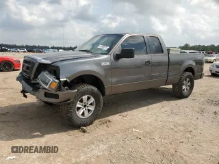 2005 Ford F-150 STX with VIN 1FTRX12W45FA04955, listed as a Copart auction lot 54565015 with 189,505 mi miles and Salvage title. Bid and sale history available at DreamBid. Image 1.