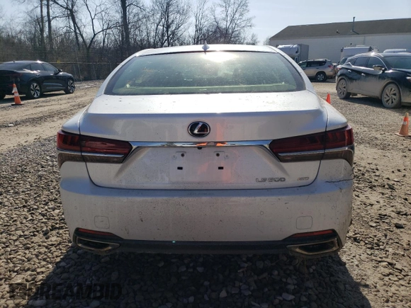 2019 Lexus LS with VIN JTHC51FF6K5005529, listed as a Copart auction lot 48593625 with 35,303 mi miles and Salvage Title. Bid and sale history available at carsss.com. Image 6.