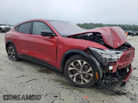 2021 Ford Mustang Mach-E Premium с VIN 3FMTK3R77MMA07017, выставлен на аукционе Copart как лот 58750095 с пробегом 70 327 миль миль и Списание • Salvage title. История ставок и продаж доступна на DreamBid. Изображение 4.