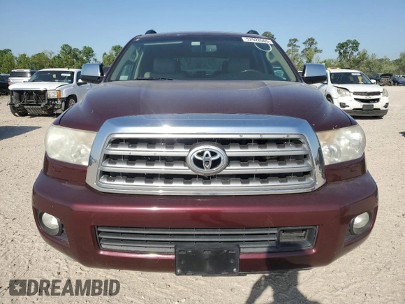 2010 Toyota Sequoia Platinum with VIN 5TDYY5G14AS030110, listed as a Copart auction lot 52528565 with 279,946 mi miles and Clean Title. Bid and sale history available at carsss.com. Image 5.