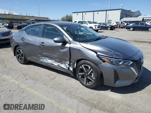 2024 Nissan Sentra SV with VIN 3N1AB8CVXRY322672, listed as a Copart auction lot 54098245 with 5,276 mi miles and Salvage title. Bid and sale history available at DreamBid. Image 4.
