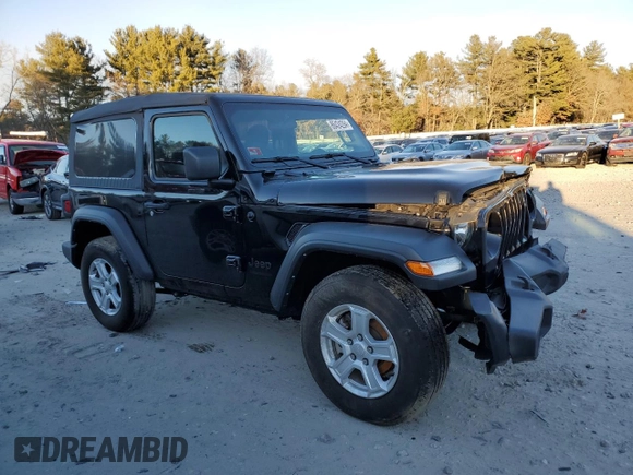 2022 Jeep Wrangler Sport with VIN 1C4HJXAGXNW201493, listed as a Copart auction lot 86424294 with 31,543 mi miles and Salvage Title. Bid and sale history available at DreamBid. Image 4.