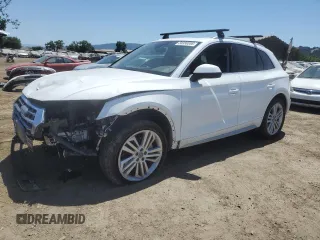 2018 Audi Q5 Premium Plus с VIN WA1BNAFYXJ2024240, выставлен на аукционе Copart как лот 58356555 с пробегом 76 377 миль миль и Списание • Salvage title. История ставок и продаж доступна на DreamBid. Изображение 1.