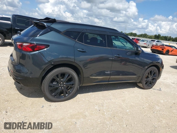 2019 Chevrolet Blazer RS z VIN 3GNKBJRS7KS650895, wystawiony jako Copart lot #58245465 z przebiegiem Nie podano mil oraz Nie do naprawy • Non repairable. Historia ofert i sprzedaży dostępna na DreamBid. Obrazek 3.