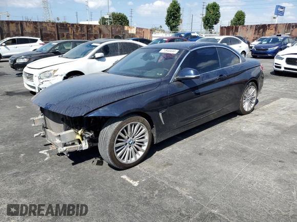 2014 BMW 4 Series 428i with VIN WBA3V7C55EP771290, listed as a Copart auction lot 71844444 with 83,710 mi miles and Salvage Title. Bid and sale history available at DreamBid. Image 1.