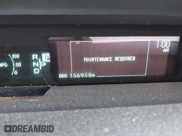 2013 Toyota Prius One with VIN JTDKN3DU7D5685051, listed as a IAAI auction lot 42155692 with 156,958 mi miles and . Bid and sale history available at DreamBid. Image 16.
