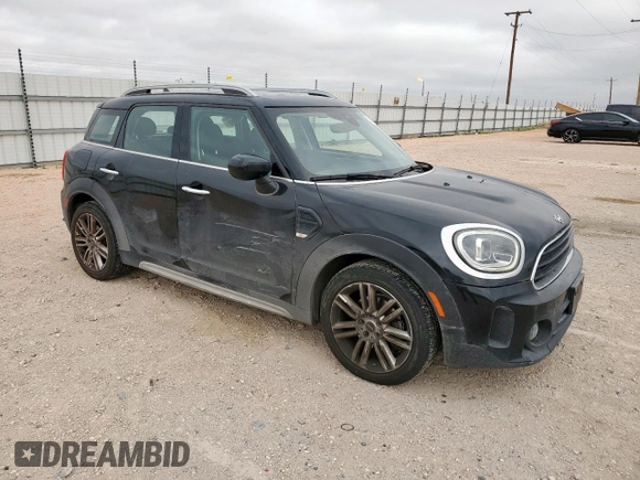 2022 MINI Countryman Cooper with VIN WMZ43BR04N3N62710, listed as a Copart auction lot 59136765 with 51,185 mi miles and Salvage title. Bid and sale history available at DreamBid. Image 4.