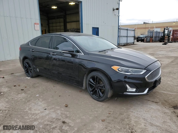2020 Ford Fusion Hybrid Titanium with VIN 3FA6P0RU4LR139828, listed as a Copart auction lot 49580895 with 163,023 mi miles and Clean Title. Bid and sale history available at carsss.com. Image 4.