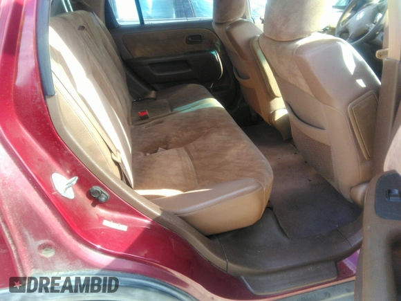 2002 Honda CR-V EX with VIN SHSRD788X2U008814, listed as a IAAI auction lot 41016545 with 190,580 mi miles. Bid and sale history available at carsss.com. Image 8.