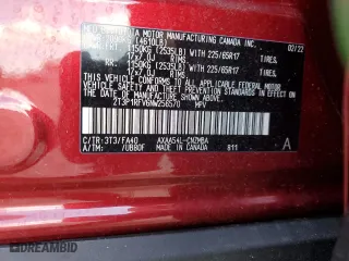 2022 Toyota RAV4 XLE with VIN 2T3P1RFV6NW256570, listed as a Copart auction lot 51862395 with 11,115 mi miles and Salvage Title. Bid and sale history available at carsss.com. Image 14.