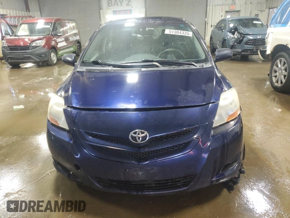 2008 Toyota Yaris with VIN JTDBT923284012795, listed as a Copart auction lot 51304335 with 133,809 mi miles and Salvage Title. Bid and sale history available at carsss.com. Image 5.