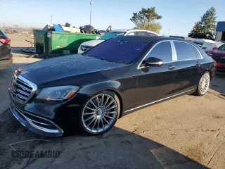2018 Mercedes-Benz S 560 Maybach with VIN WDDUX8GB1JA363413, listed as a Copart auction lot 80050514 with 118,315 mi miles and Clean Title. Bid and sale history available at DreamBid. Image 1.
