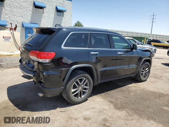 2017 Jeep Grand Cherokee Limited with VIN 1C4RJFBG2HC836517, listed as a Copart auction lot 59794375 with 72,555 mi miles and Salvage title. Bid and sale history available at DreamBid. Image 3.