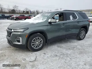 2022 Chevrolet Traverse LT Leather with VIN 1GNEVHKW8NJ160126, listed as a Copart auction lot 45584605 with 0 mi miles and Salvage Title. Bid and sale history available at carsss.com. Image 1.