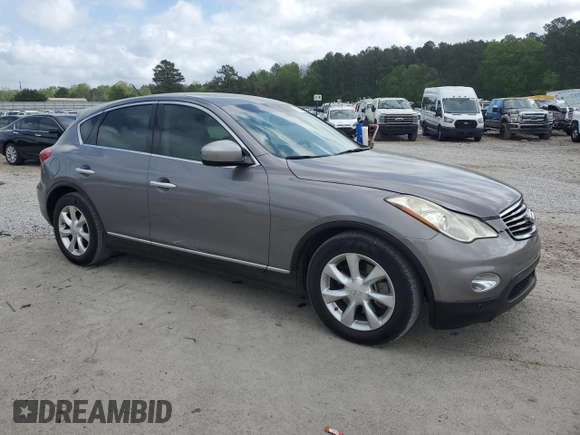 2010 Infiniti EX Journey with VIN JN1AJ0HP0AM701038, listed as a Copart auction lot 51952025 with 157,437 mi miles and Salvage title. Bid and sale history available at DreamBid. Image 4.