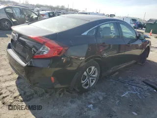 2018 Honda Civic Sedan LX with VIN 19XFC2F54JE002570, listed as a Copart auction lot 45884794 with 93,737 mi miles and Salvage Title. Bid and sale history available at carsss.com. Image 3.