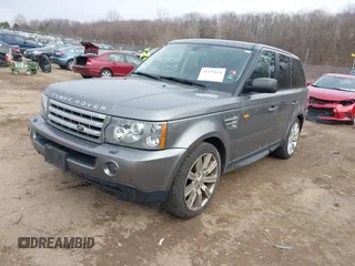 2008 Land Rover Range Rover Sport SC with VIN SALSH23458A135906, listed as a IAAI auction lot 41553624 with 169,459 mi miles. Bid and sale history available at carsss.com. Image 2.
