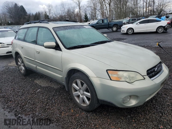 2006 Subaru Legacy Outback Limited with VIN 4S4BP62C167360968, listed as a Copart auction lot 47484445 with 186,179 mi miles and Salvage title. Bid and sale history available at DreamBid. Image 4.