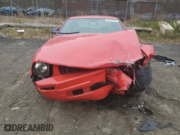 2005 Ford Mustang Deluxe with VIN 1ZVFT80N855115559, listed as a Copart auction lot 52287755 with 0 mi miles and Salvage Title. Bid and sale history available at carsss.com. Image 5.