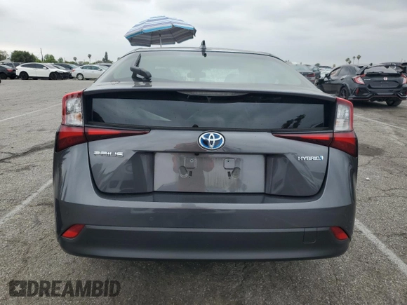 2019 Toyota Prius L Eco z VIN JTDKARFU0K3087436, wystawiony jako Copart lot #55699135 z przebiegiem Nie podano mil oraz Szkoda całkowita • Salvage title. Historia ofert i sprzedaży dostępna na DreamBid. Obrazek 6.