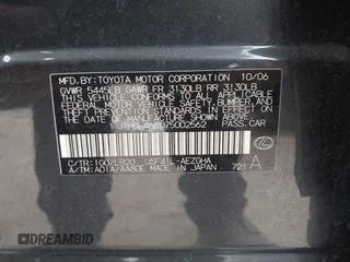 2007 Lexus LS 460 L с VIN JTHGL46F075002562, выставлен на аукционе IAAI как лот 42110316 с пробегом Не указан миль и . История ставок и продаж доступна на DreamBid. Изображение 9.