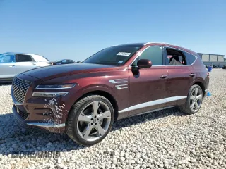 2021 Genesis GV80 with VIN KMUHCESC7MU044023, listed as a Copart auction lot 51942605 with 58,038 mi miles and Salvage title. Bid and sale history available at DreamBid. Image 1.