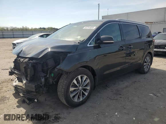 2017 Kia Sedona SX with VIN KNDMC5C18H6324381, listed as a Copart auction lot 53751025 with 103,273 mi miles and Salvage Title. Bid and sale history available at DreamBid. Image 1.