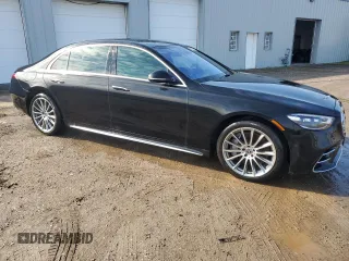 2022 Mercedes-Benz S 580 with VIN W1K6G7GB7NA079745, listed as a Copart auction lot 88759915 with 53,394 mi miles and Clean Title. Bid and sale history available at DreamBid. Image 4.