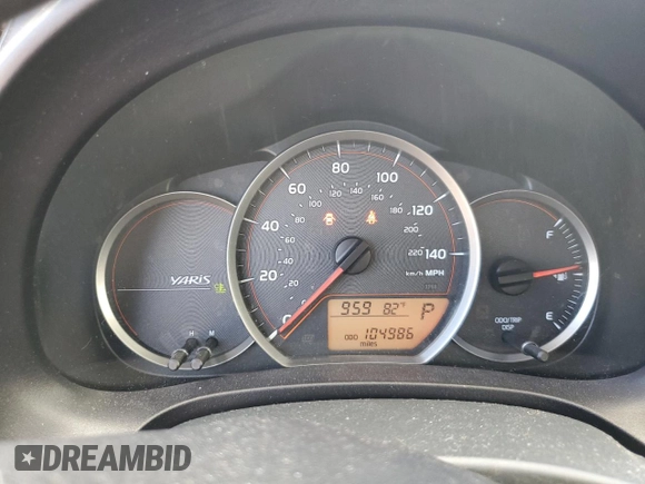 2013 Toyota Yaris L with VIN JTDJTUD30DD570862, listed as a Copart auction lot 69548654 with 104,986 mi miles and Clean Title. Bid and sale history available at carsss.com. Image 9.