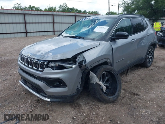 2024 Jeep Compass Limited с VIN 3C4NJDCN0RT610787, выставлен на аукционе IAAI как лот 42506705 с пробегом 54 843 миль миль и . История ставок и продаж доступна на DreamBid. Изображение 2.
