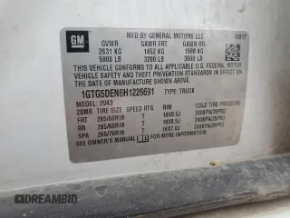 2017 GMC Canyon 2WD SLT z VIN 1GTG5DEN6H1226691, wystawiony jako Copart lot #53323815 z przebiegiem 175 389 mil mil oraz Szkoda całkowita • Salvage title. Historia ofert i sprzedaży dostępna na DreamBid. Obrazek 12.