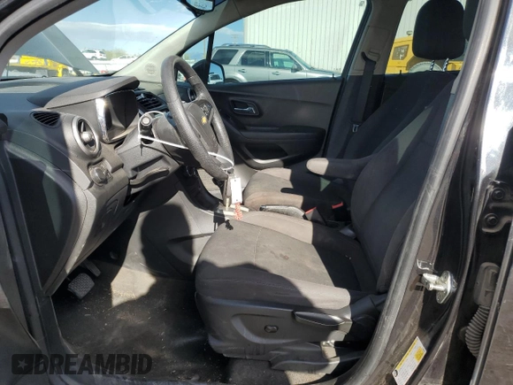 2016 Chevrolet Trax LS with VIN KL7CJNSB9GB665559, listed as a Copart auction lot 50940145 with 95,643 mi miles and Salvage Title. Bid and sale history available at carsss.com. Image 7.