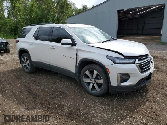 2023 Chevrolet Traverse LT Leather with VIN 1GNEVHKW0PJ222492, listed as a Copart auction lot 63209834 with 22,934 mi miles and Salvage Title. Bid and sale history available at carsss.com. Image 4.
