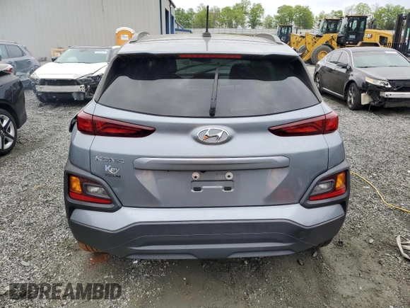 2021 Hyundai Kona SEL with VIN KM8K22AA9MU702799, listed as a Copart auction lot 52349725 with 45,980 mi miles and Salvage Title. Bid and sale history available at carsss.com. Image 6.