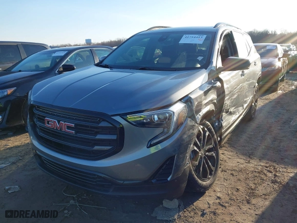 2020 GMC Terrain SLE with VIN 3GKALMEV3LL201149, listed as a IAAI auction lot 41754413 with 107,795 mi miles. Bid and sale history available at carsss.com. Image 17.