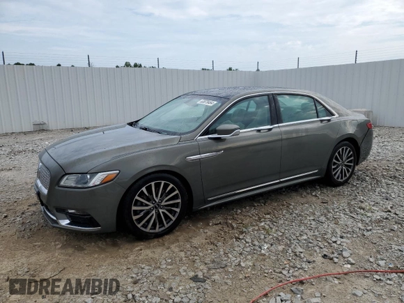 2017 Lincoln Continental Select with VIN 1LN6L9SK7H5603283, listed as a Copart auction lot 63878464 with 110,289 mi miles and Salvage Title. Bid and sale history available at carsss.com. Image 1.