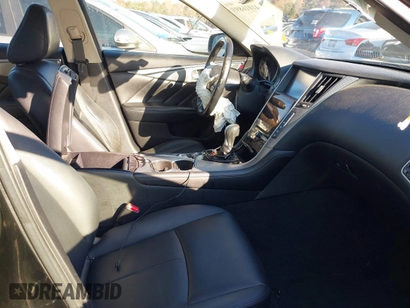 2014 Infiniti Q50 Sport with VIN JN1BV7AP4EM672256, listed as a IAAI auction lot 41016895 with 121,293 mi miles and . Bid and sale history available at DreamBid. Image 5.