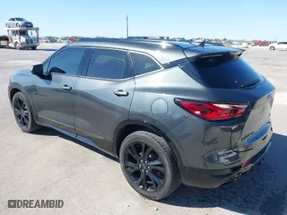 2020 Chevrolet Blazer RS with VIN 3GNKBKRS5LS654306, listed as a IAAI auction lot 40781301 with 116,596 mi miles. Bid and sale history available at carsss.com. Image 3.