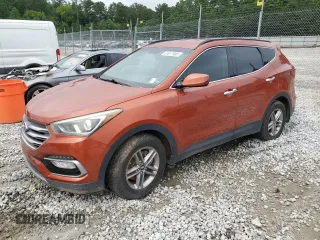 2017 Hyundai Santa Fe 2.4L z VIN 5XYZU3LB6HG444676, wystawiony jako Copart lot #61617985 z przebiegiem 182 341 mil mil oraz Czysty tytuł • Clean title. Historia ofert i sprzedaży dostępna na DreamBid. Obrazek 1.