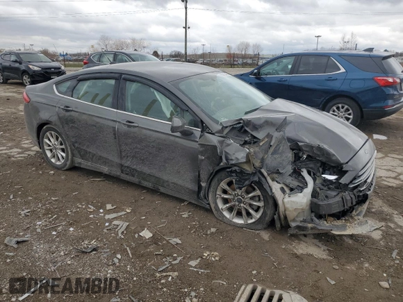 2017 Ford Fusion SE with VIN 3FA6P0HD2HR108909, listed as a Copart auction lot 50010495 with 57,613 mi miles and Salvage Title. Bid and sale history available at DreamBid. Image 4.