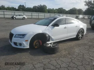 2014 Audi A7 with VIN WAU2GBFC7EN007469, listed as a Copart auction lot 60876565 with 144,559 mi miles and Salvage title. Bid and sale history available at DreamBid. Image 1.