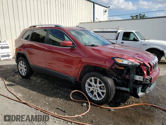 2015 Jeep Cherokee Latitude with VIN 1C4PJMCB5FW527800, listed as a Copart auction lot 50581105 with 84,360 mi miles and Salvage Title. Bid and sale history available at carsss.com. Image 4.