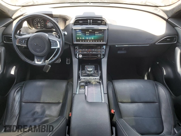 2019 Jaguar F-Pace S with VIN SADCM2FV1KA395386, listed as a Copart auction lot 54336645 with 43,020 mi miles and Salvage Title. Bid and sale history available at DreamBid. Image 8.