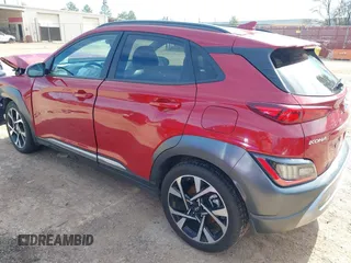 2022 Hyundai Kona Limited with VIN KM8K53A31NU789002, listed as a IAAI auction lot 41299502 with 44,424 mi miles. Bid and sale history available at carsss.com. Image 3.