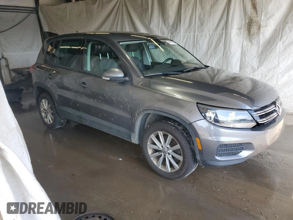 2014 Volkswagen Tiguan SEL with VIN WVGBV3AX2EW541476, listed as a Copart auction lot 64817795 with 158,032 mi miles and Salvage title. Bid and sale history available at DreamBid. Image 4.