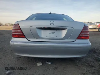 2003 Mercedes-Benz S-Class 4.3L with VIN WDBNG83J93A352558, listed as a Copart auction lot 80058514 with 160,864 mi miles and Salvage Title. Bid and sale history available at carsss.com. Image 6.