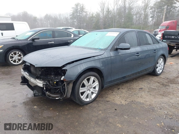 2011 Audi A4 Premium with VIN WAUBFAFL5BN048076, listed as a IAAI auction lot 41816190 with 128,573 mi miles and . Bid and sale history available at DreamBid. Image 2.