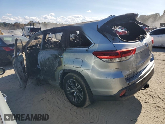 2017 Toyota Highlander with VIN NOVIN77499314, listed as a Copart auction lot 43692465 with Not provided miles and Non repairable. Bid and sale history available at DreamBid. Image 2.