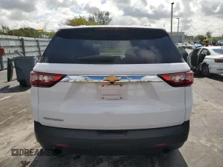 2021 Chevrolet Traverse LS with VIN 1GNERFKW8MJ138733, listed as a Copart auction lot 56684615 with 96,628 mi miles and Salvage title. Bid and sale history available at DreamBid. Image 6.