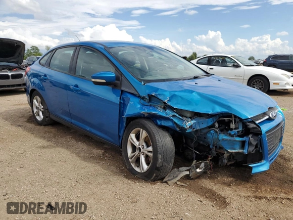 2013 Ford Focus SE with VIN 1FADP3F23DL208259, listed as a Copart auction lot 62009465 with 218,363 mi miles and Salvage title. Bid and sale history available at DreamBid. Image 4.